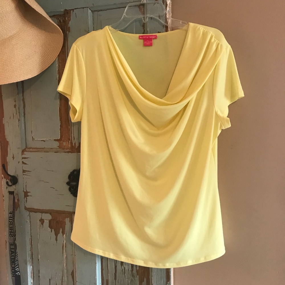 Sunny Leigh Yellow Blouse Size XL